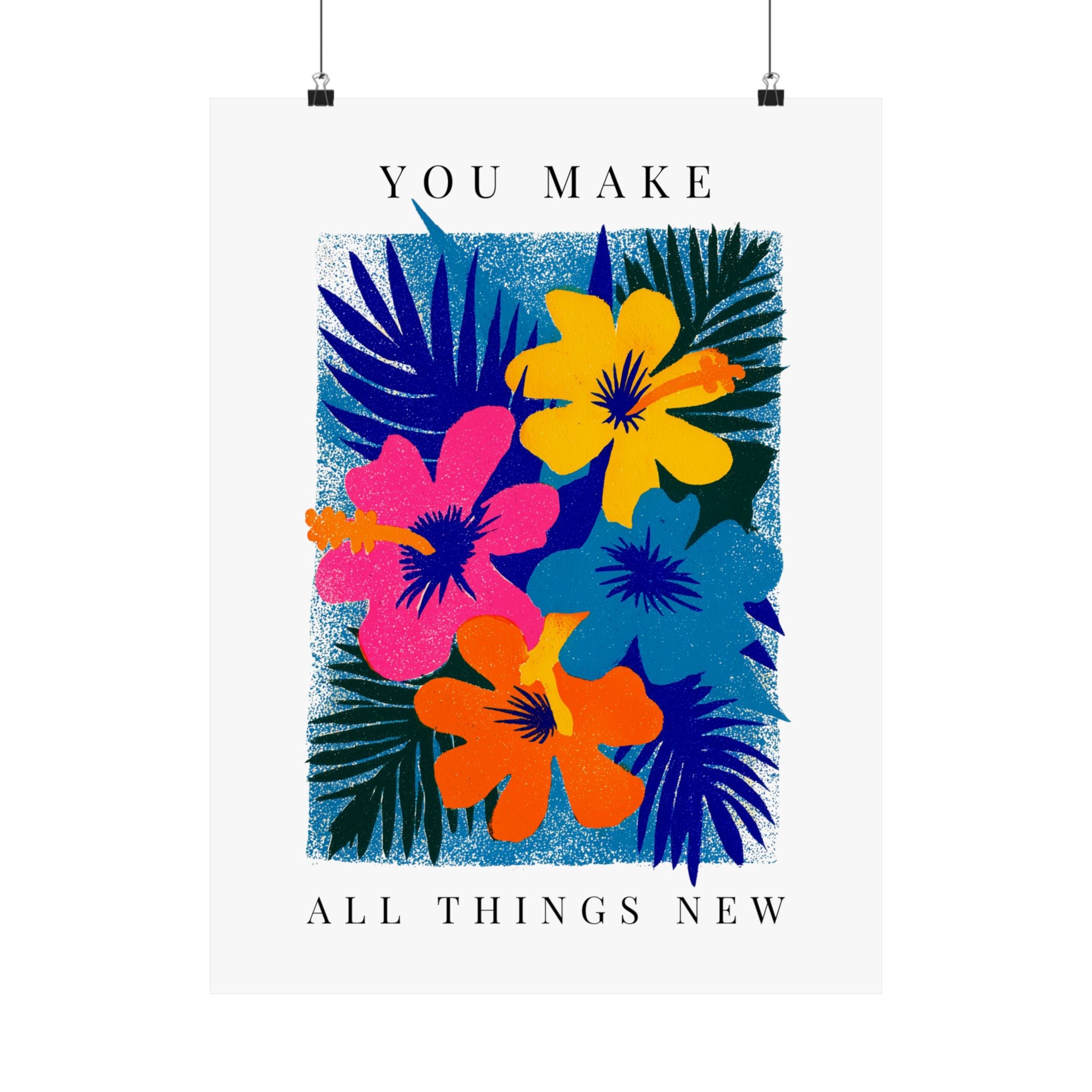 Modern Am Yisrael Chai Wall Decor Jewish Canvas Art