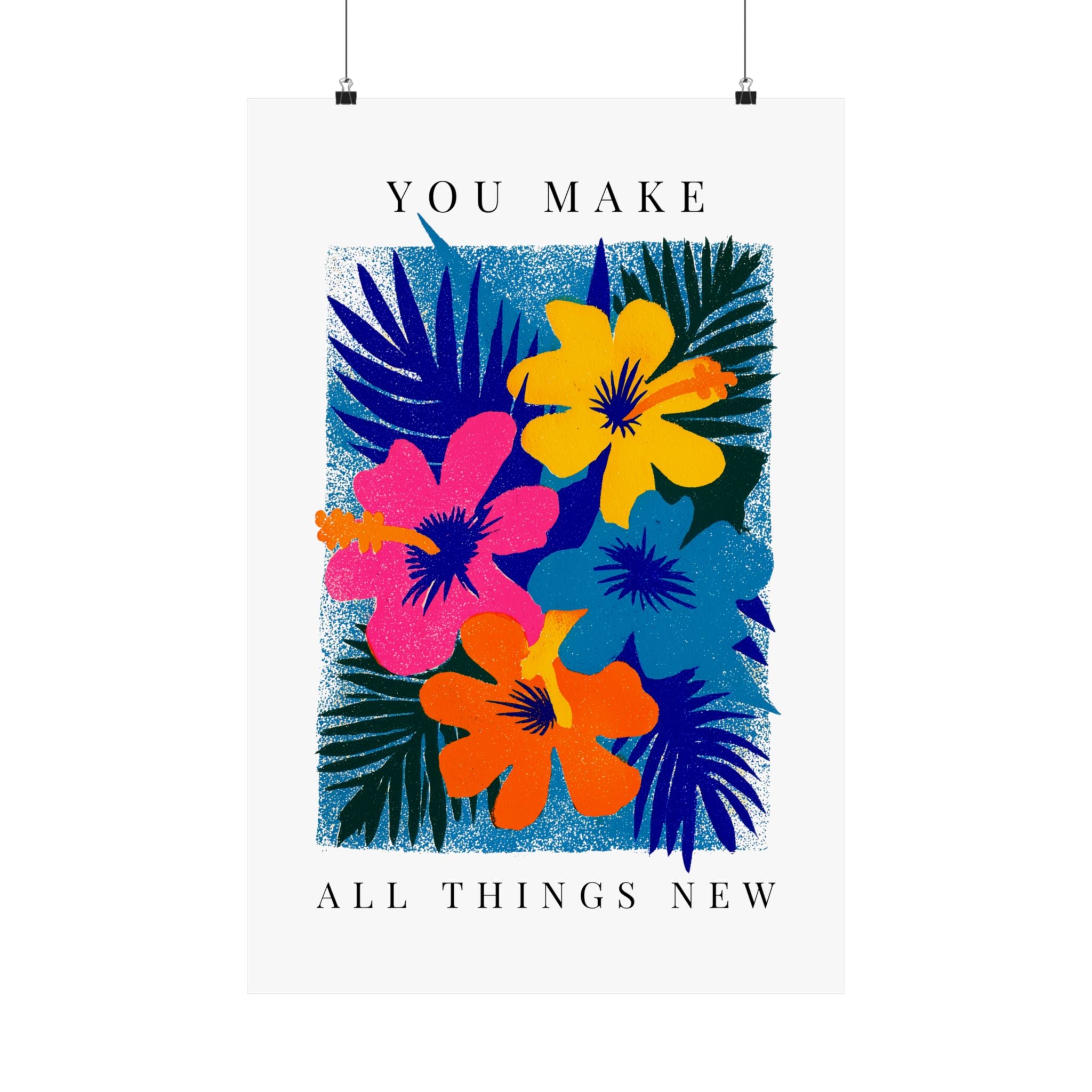 Modern Am Yisrael Chai Wall Decor Jewish Canvas Art
