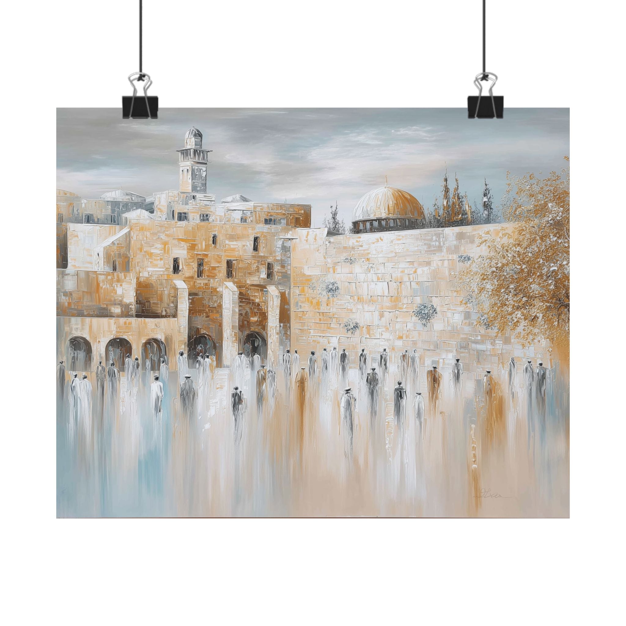 Jerusalem Western Wall Judaica Wall Art Decor