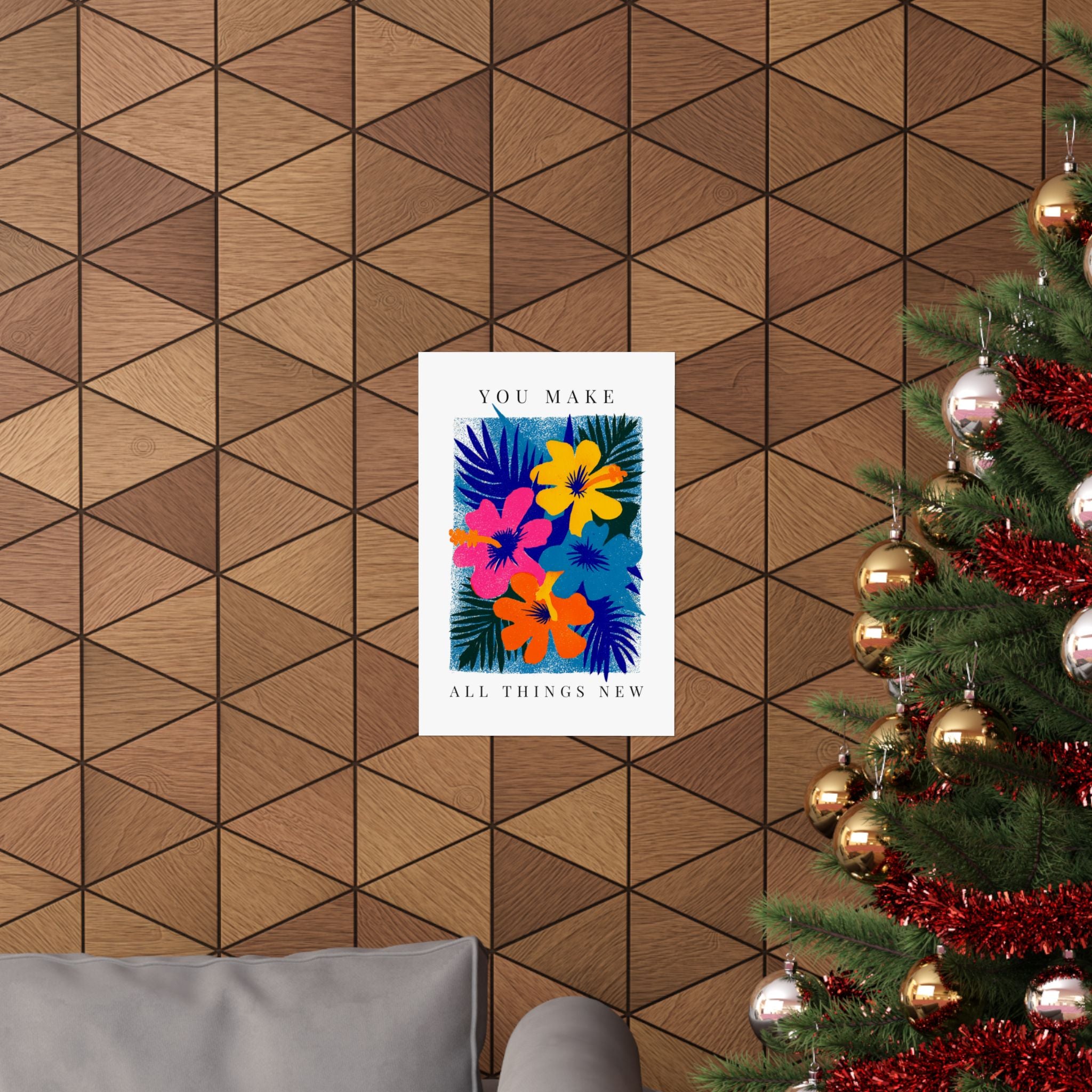 Modern Am Yisrael Chai Wall Decor Jewish Canvas Art