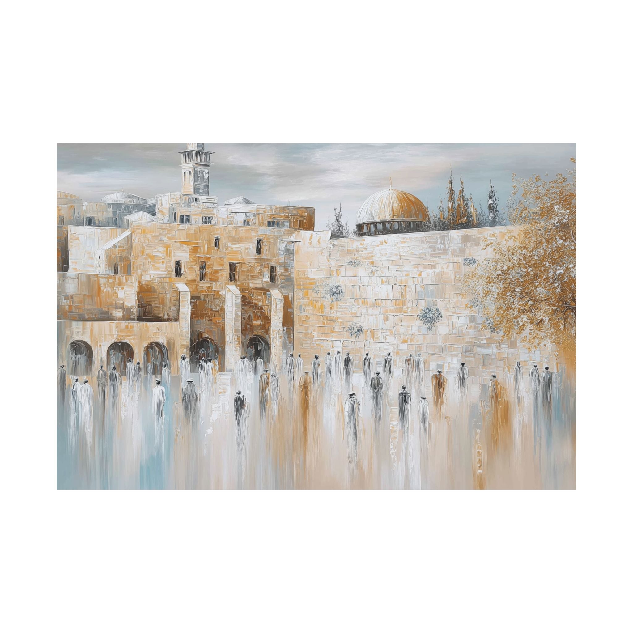 Jerusalem Western Wall Judaica Wall Art Decor