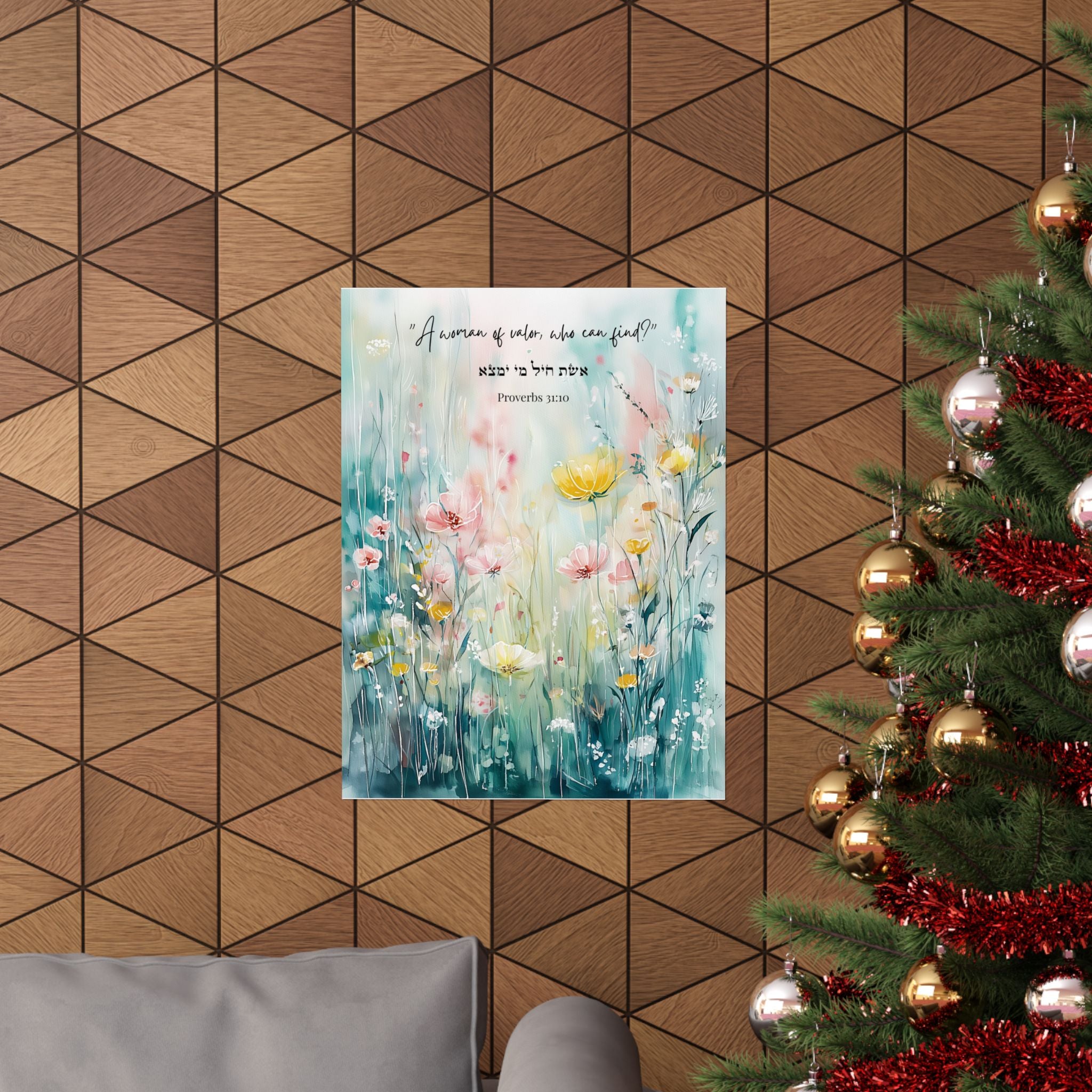 Faith Over Fear Jewish Poster Walk In Peace Let There Be Light Courage