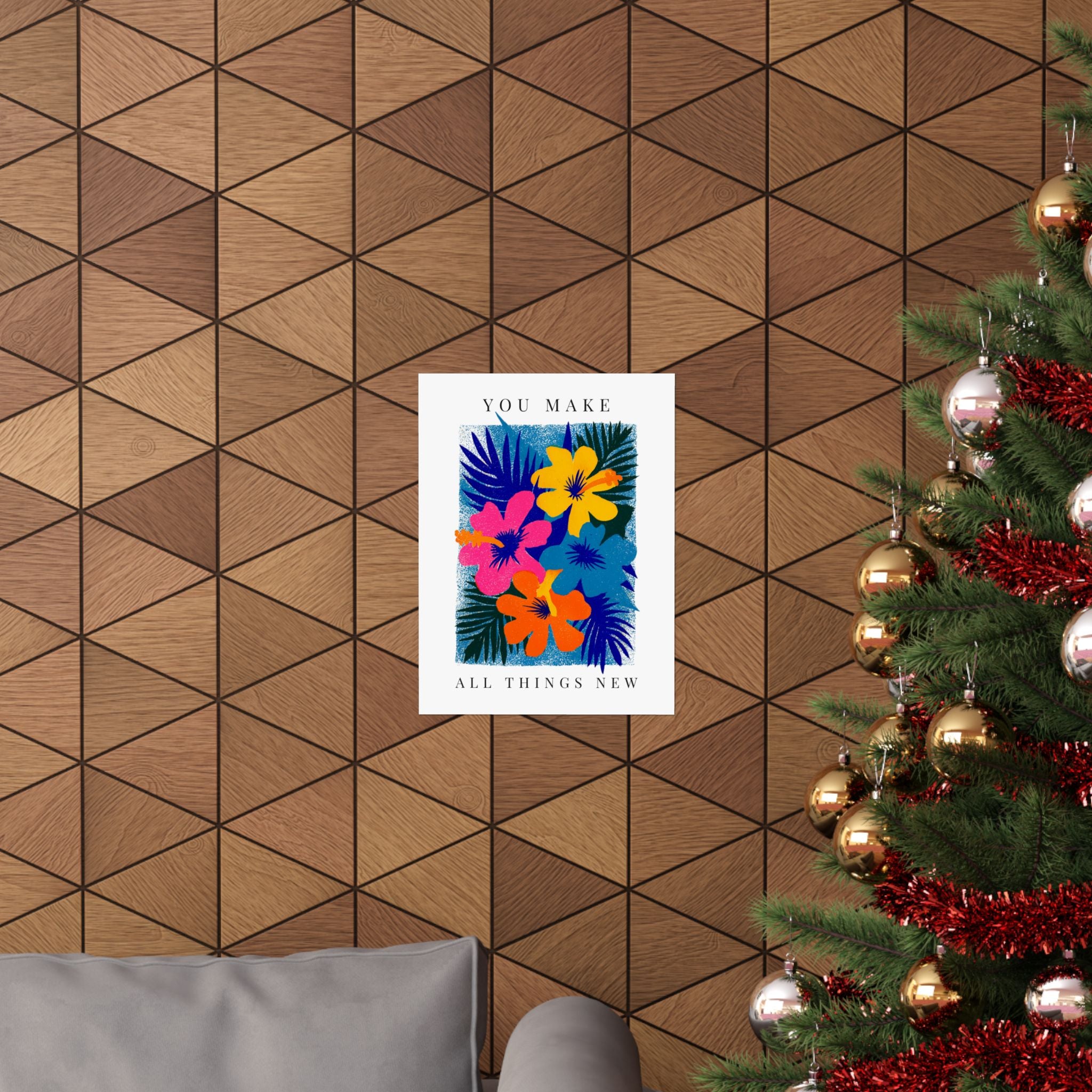 Modern Am Yisrael Chai Wall Decor Jewish Canvas Art