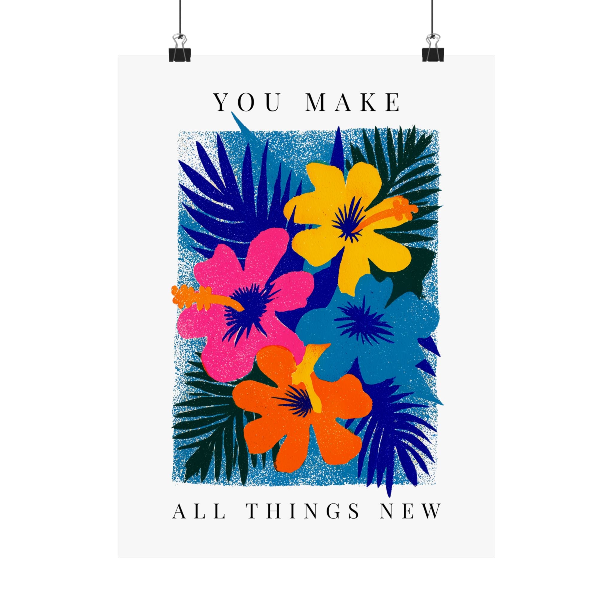 Modern Am Yisrael Chai Wall Decor Jewish Canvas Art