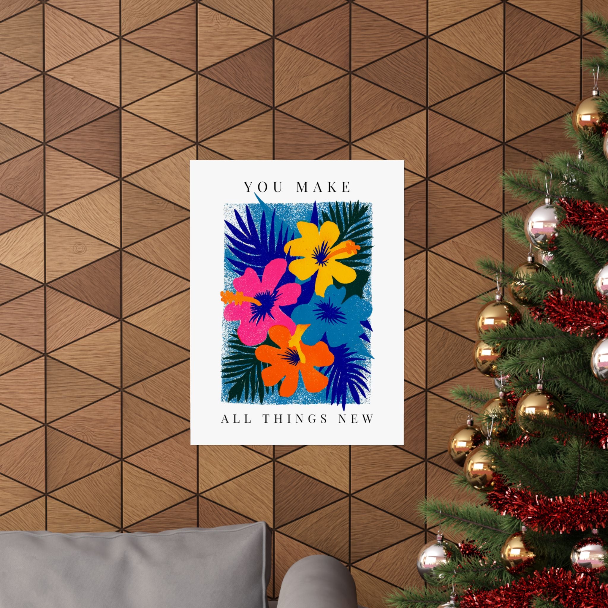 Modern Am Yisrael Chai Wall Decor Jewish Canvas Art