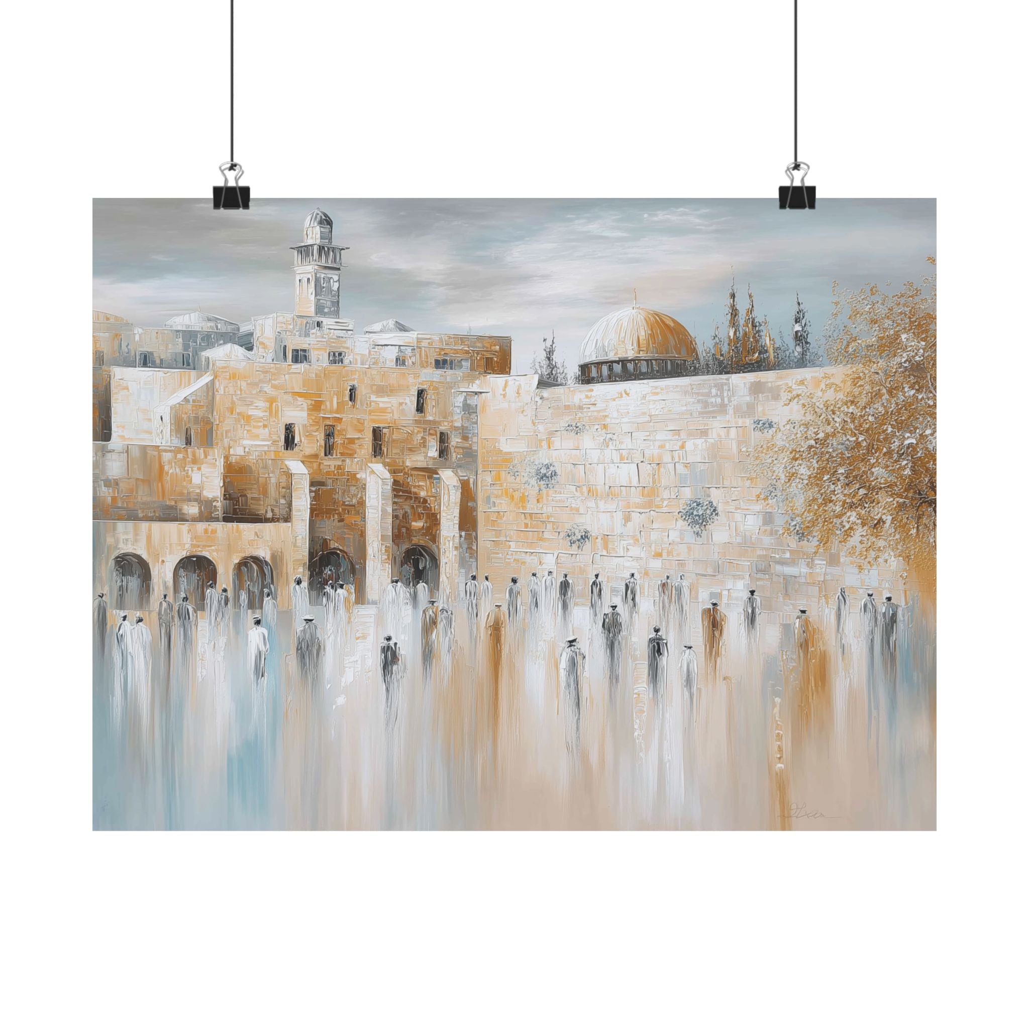Jerusalem Western Wall Judaica Wall Art Decor