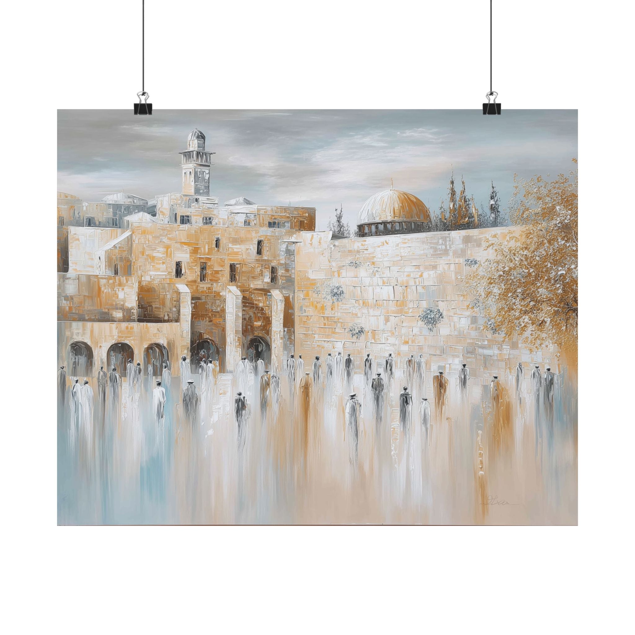 Jerusalem Western Wall Judaica Wall Art Decor