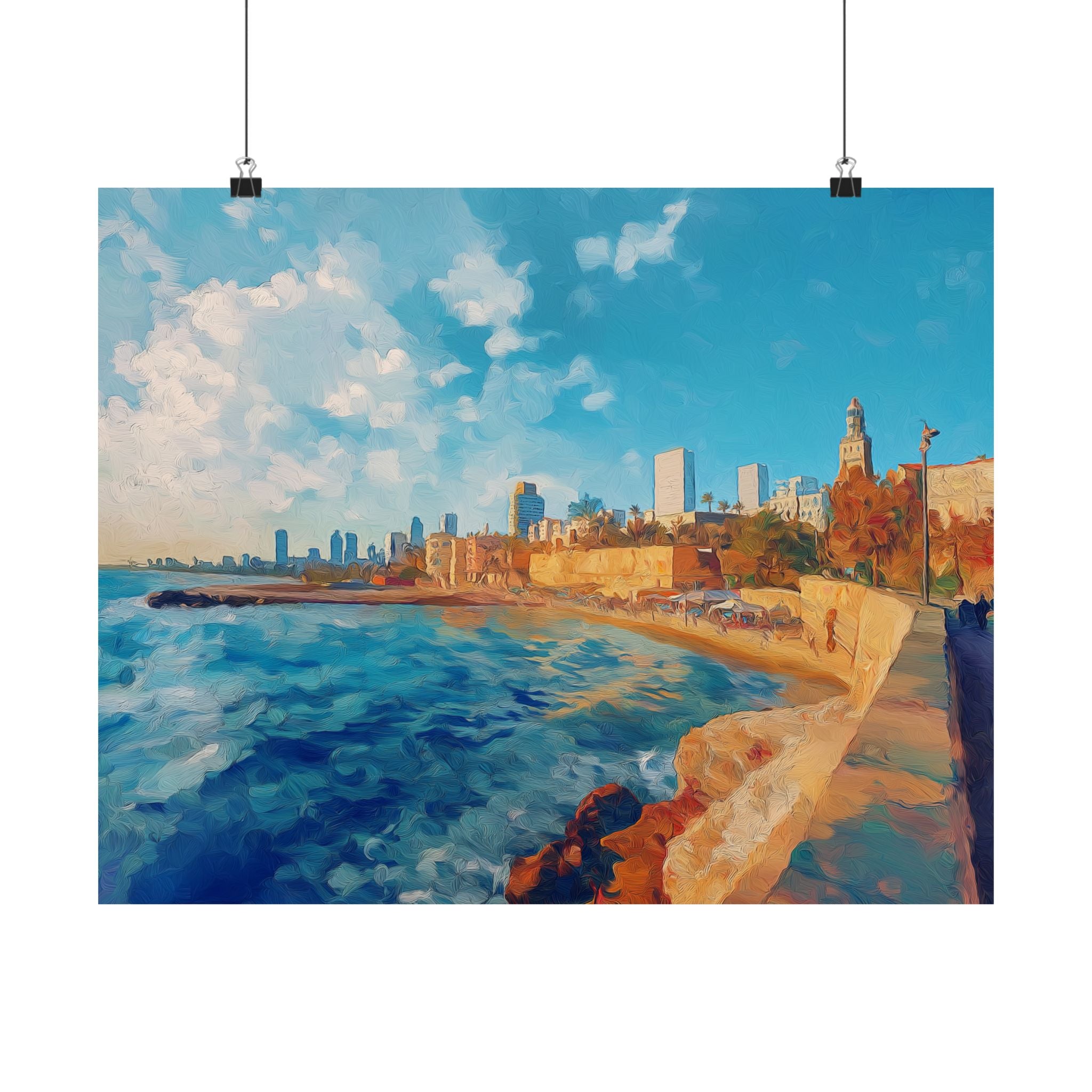 Judaica Wall Art Decor Tel Aviv Jaffa Wall Art Print