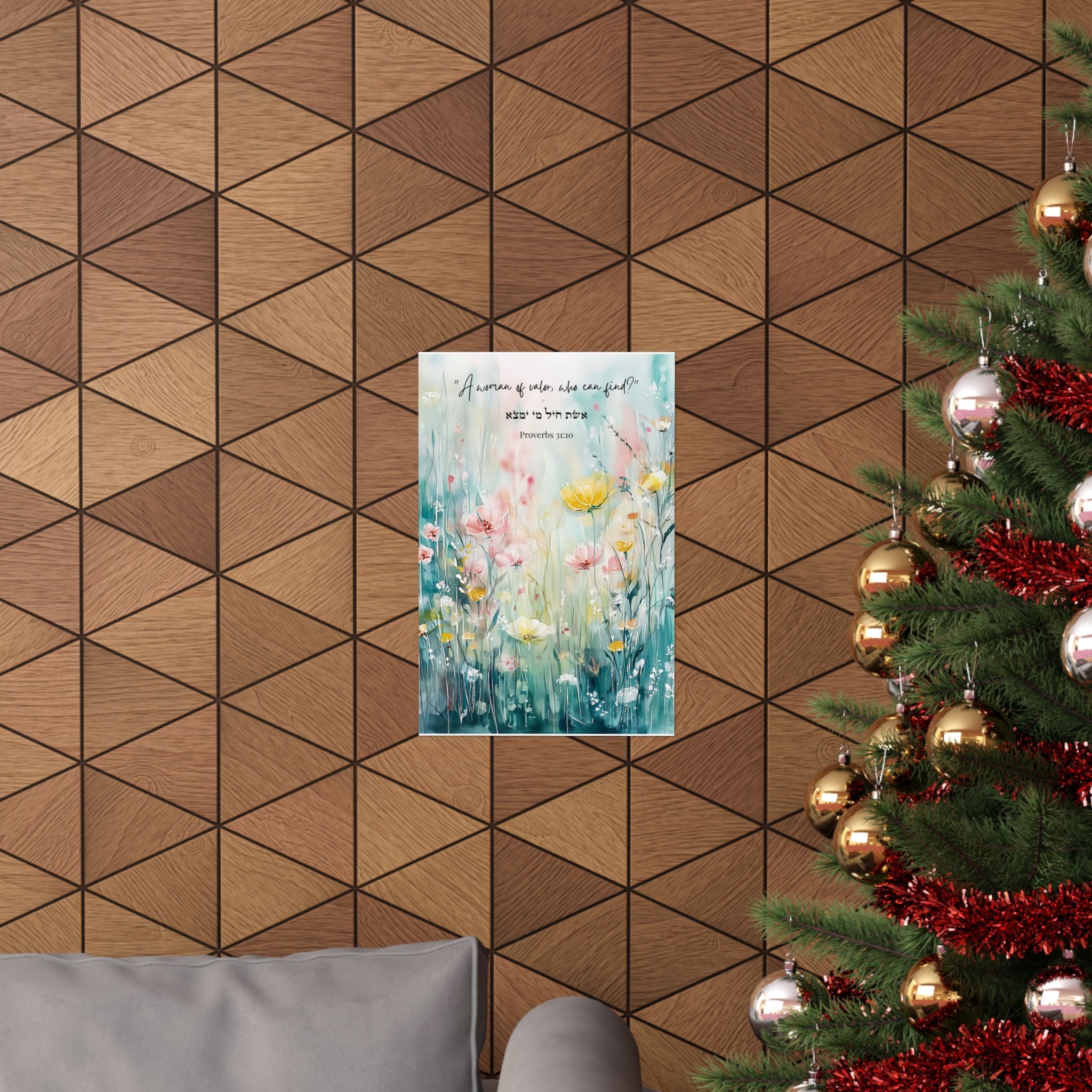 Faith Over Fear Jewish Poster Walk In Peace Let There Be Light Courage