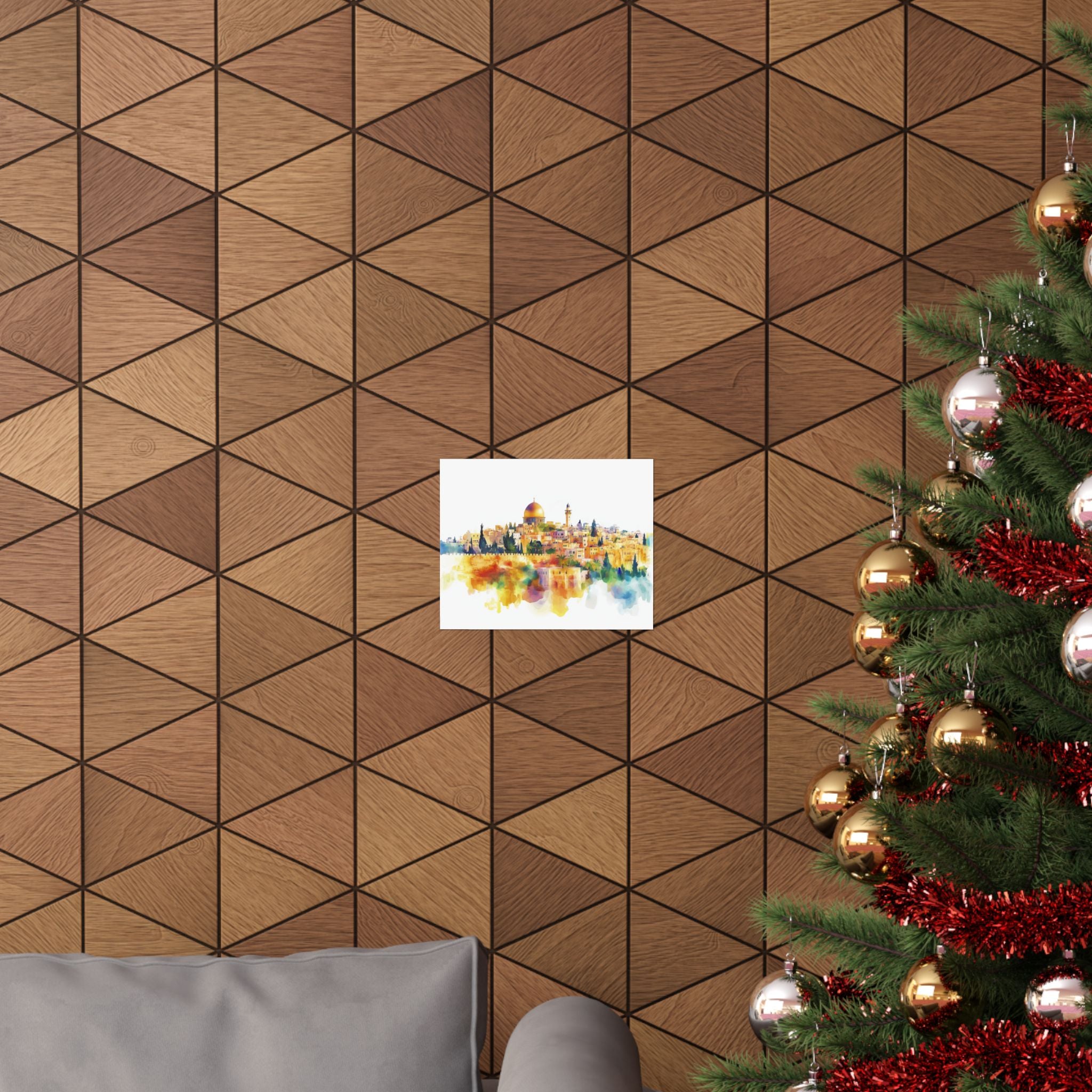 Jerusalem Wall Art Poster Dome Of The Rock Judaica Art Gift