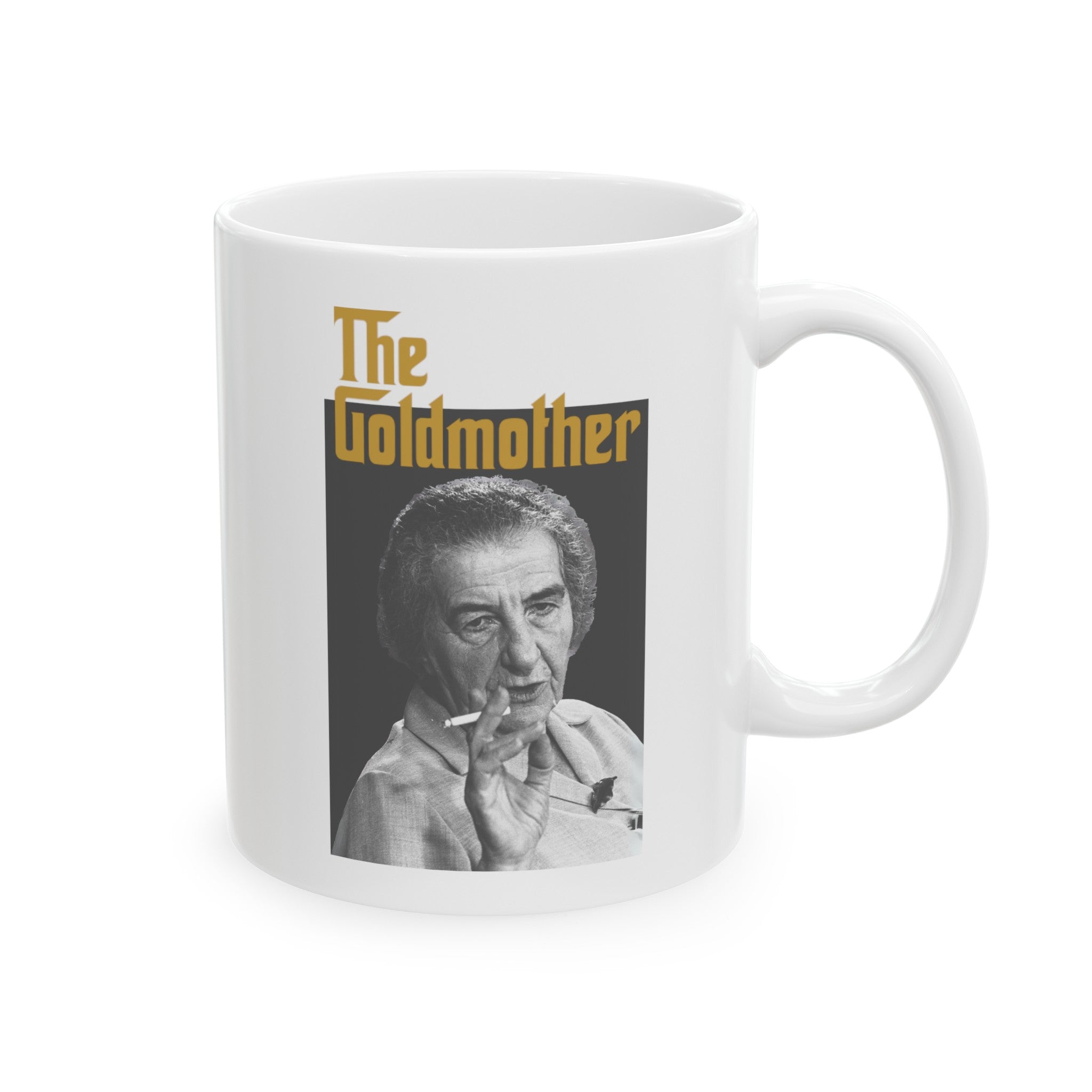 Hebrew Coffee Mug Golda Meir