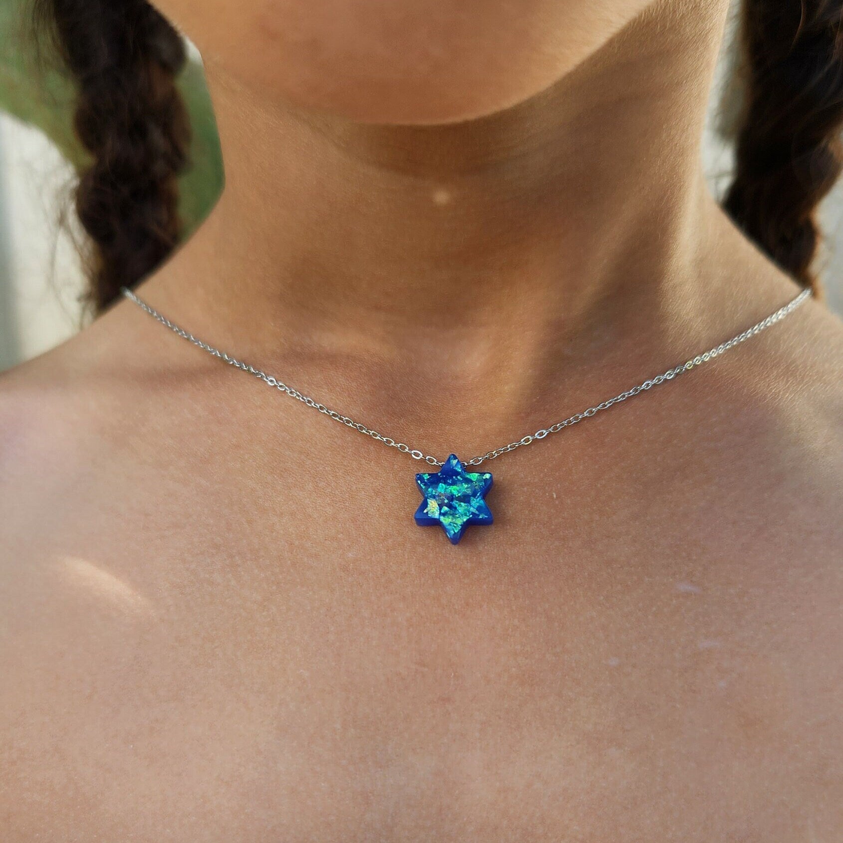 Jewish Necklace Jewish Star Necklace