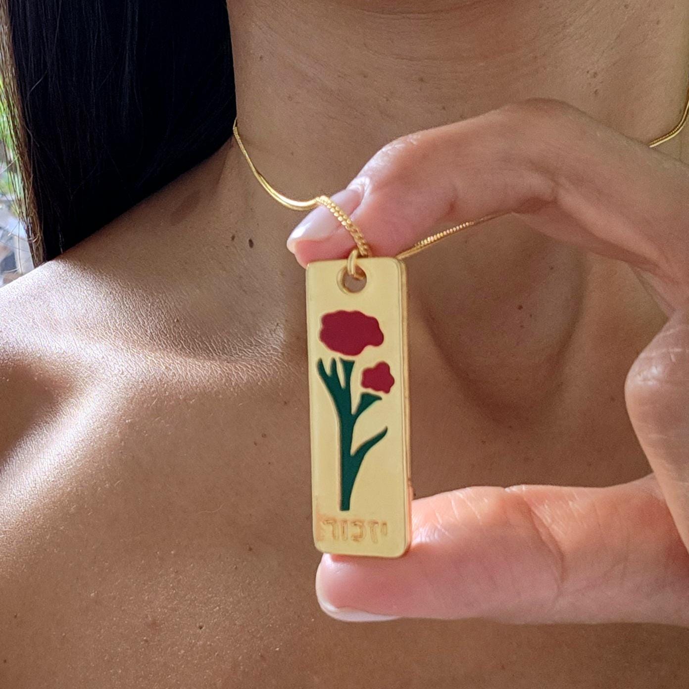 October 7th Israel Necklace Am Yisrael Chai Necklace