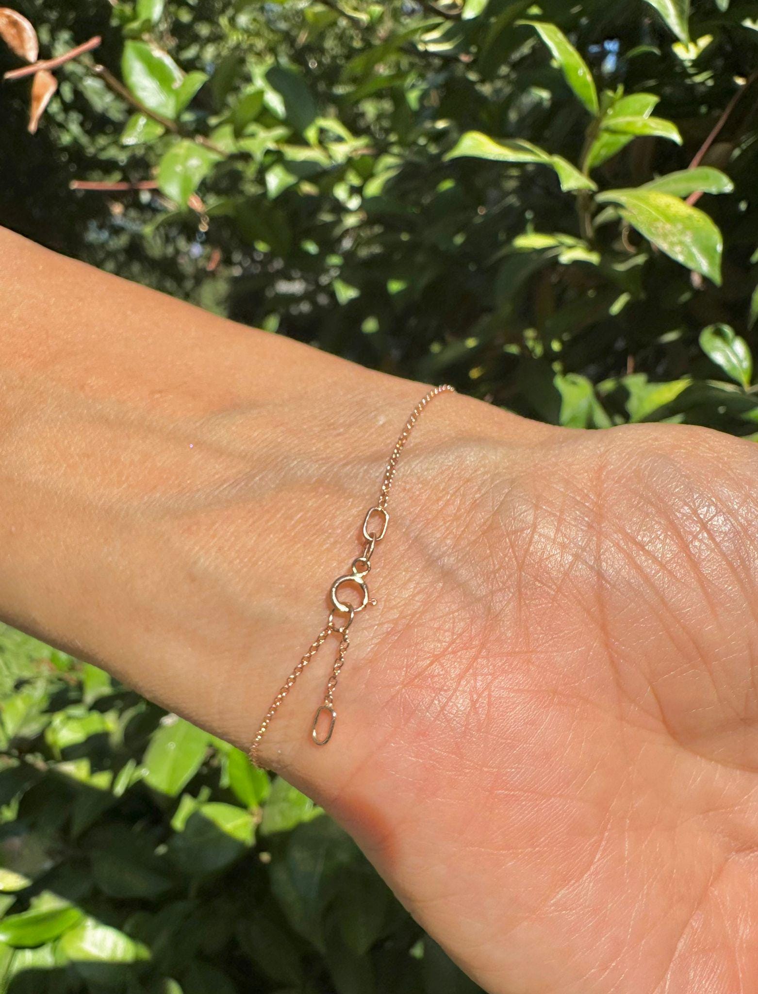 Magen David Bracelet Diamonds Gold Bracelet Star of David Lab Diamonds