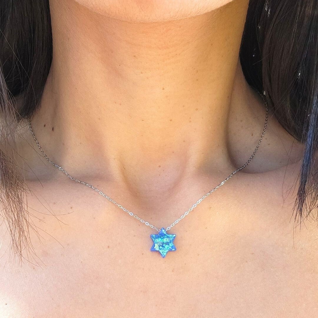 Jewish Necklace Jewish Star Necklace