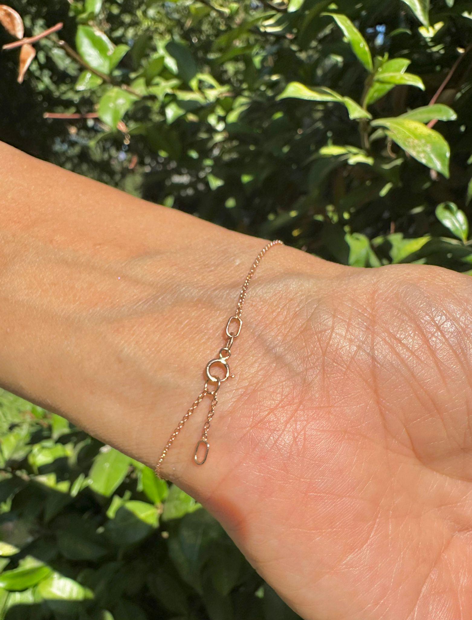 Magen David Bracelet Diamonds Gold Bracelet Star of David Lab Diamonds