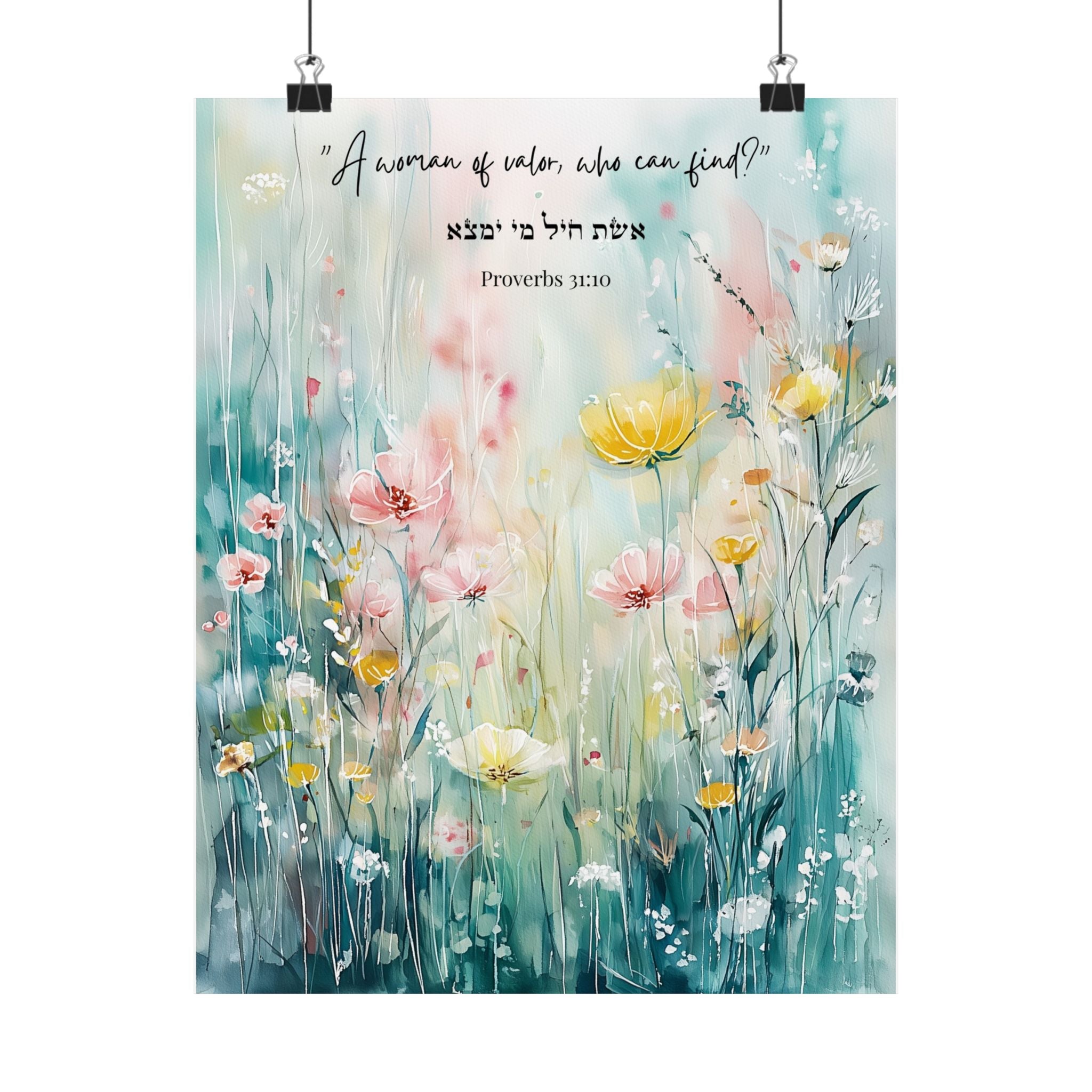 Faith Over Fear Jewish Poster Walk In Peace Let There Be Light Courage