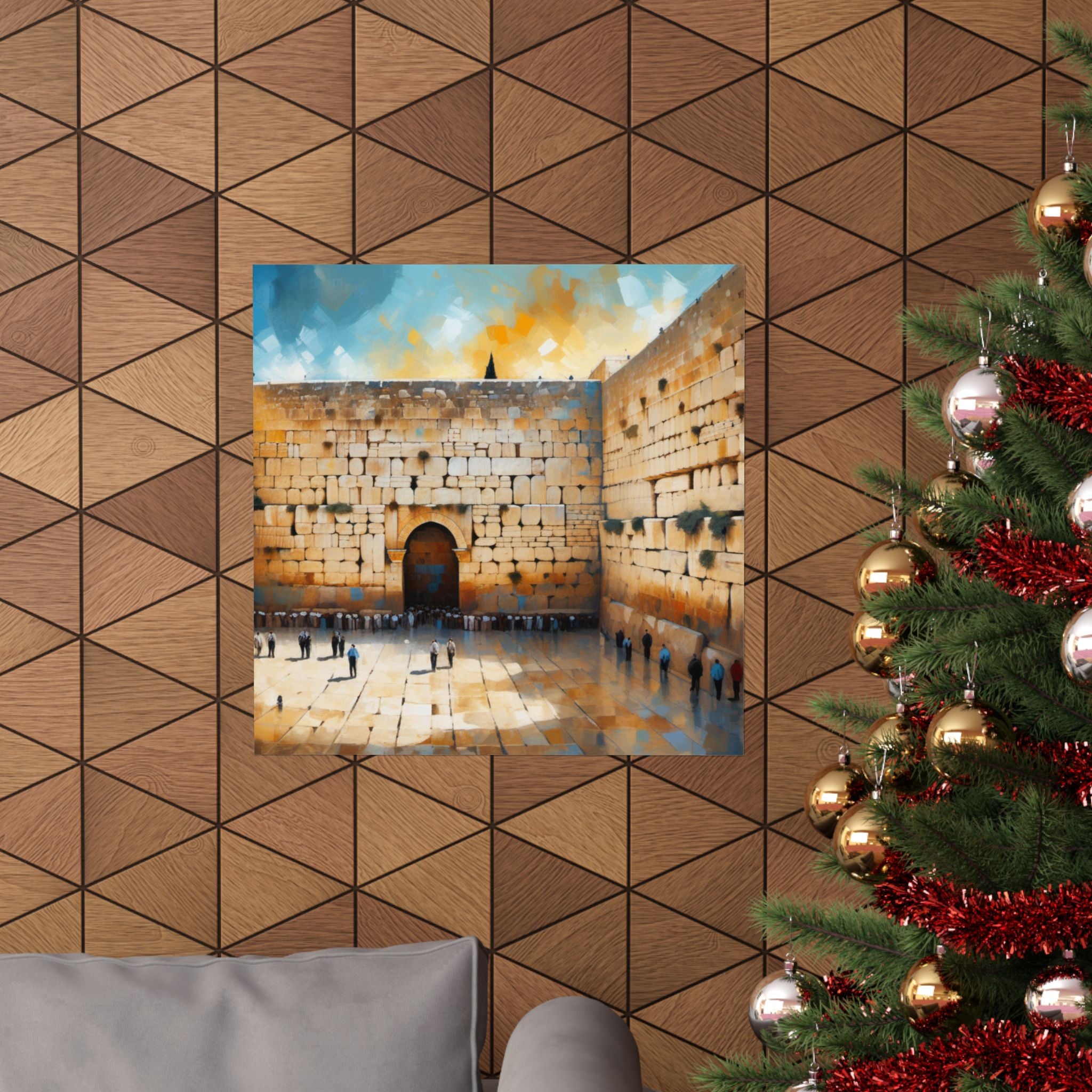 Kotel Oil Painting Print Poster The Western Wall Matte Vertical Posters