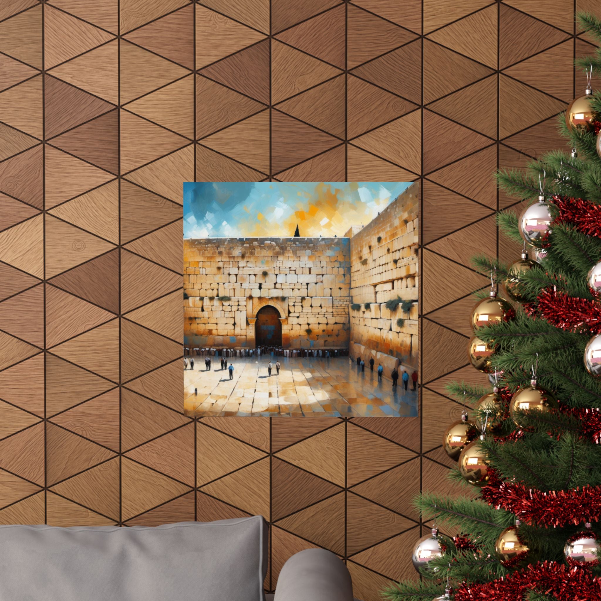 Kotel Oil Painting Print Poster The Western Wall Matte Vertical Posters
