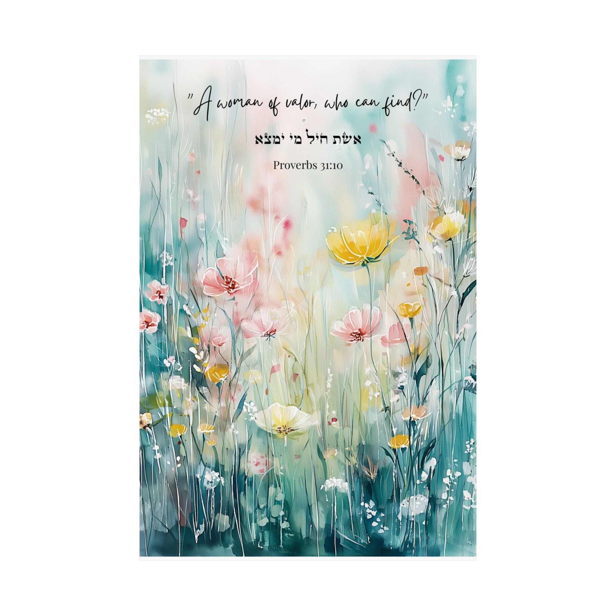 Faith Over Fear Jewish Poster Walk In Peace Let There Be Light Courage