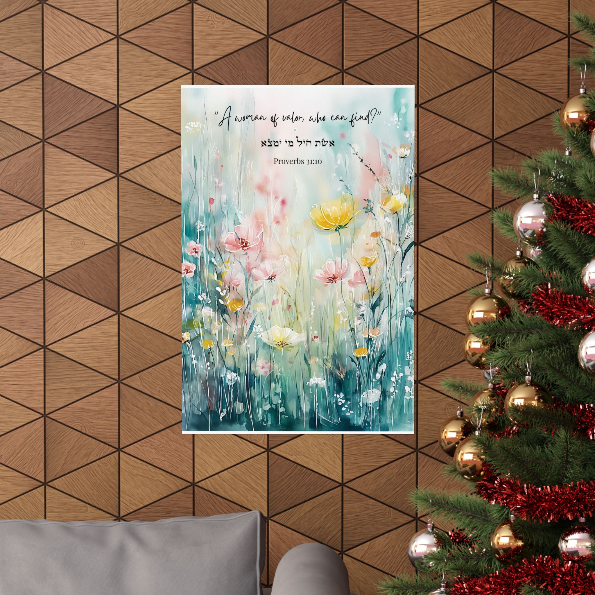 Faith Over Fear Jewish Poster Walk In Peace Let There Be Light Courage