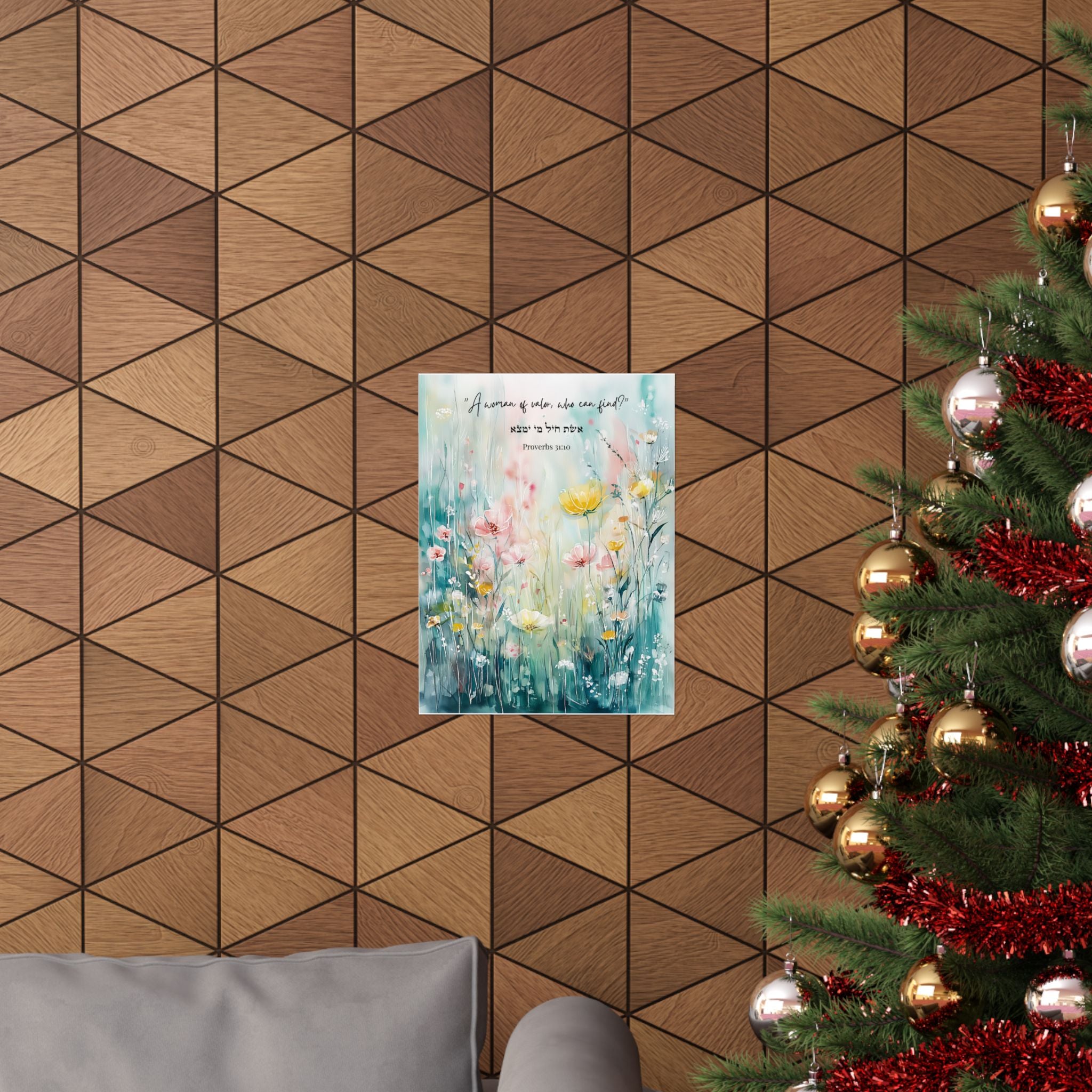 Faith Over Fear Jewish Poster Walk In Peace Let There Be Light Courage