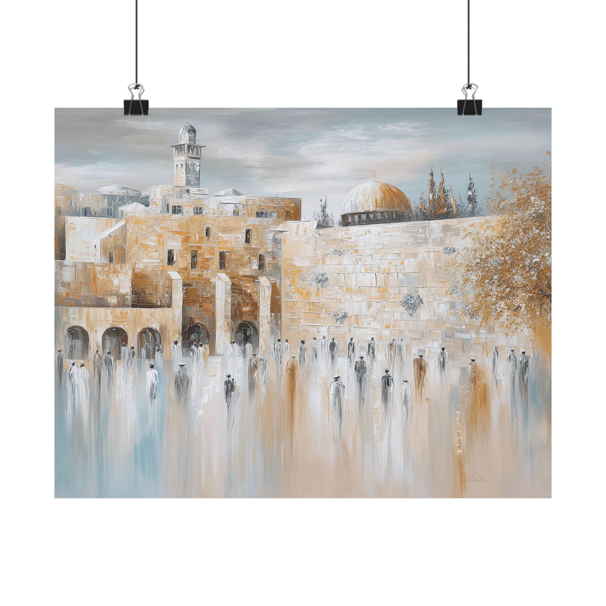 Jerusalem Western Wall Judaica Wall Art Decor
