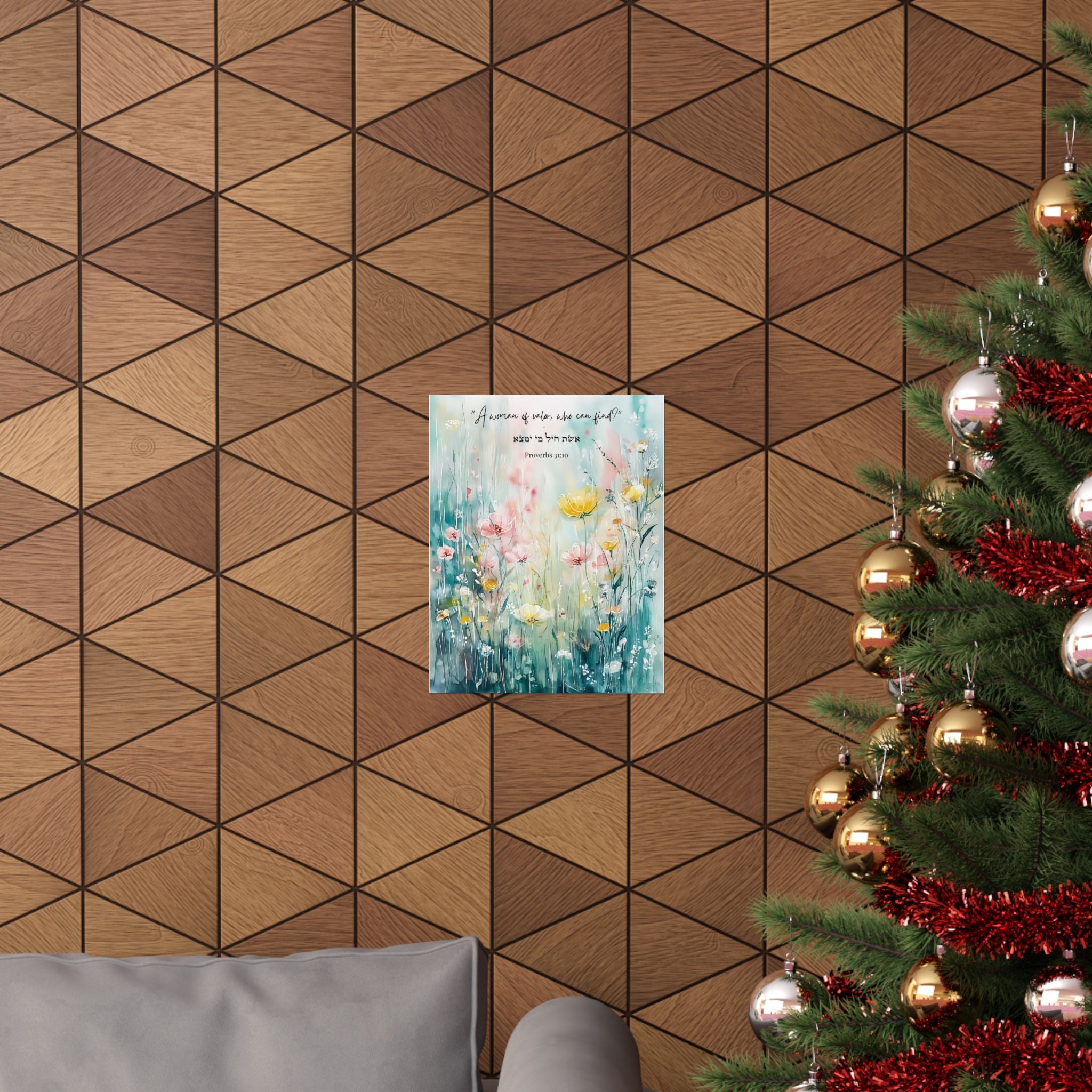 Faith Over Fear Jewish Poster Walk In Peace Let There Be Light Courage