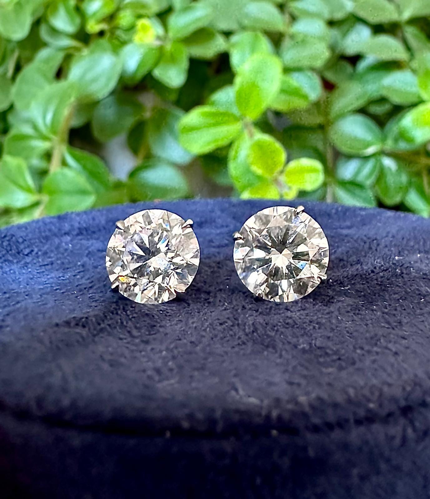 Lab Grown Diamonds Earrings 2 Carat Lab Diamond