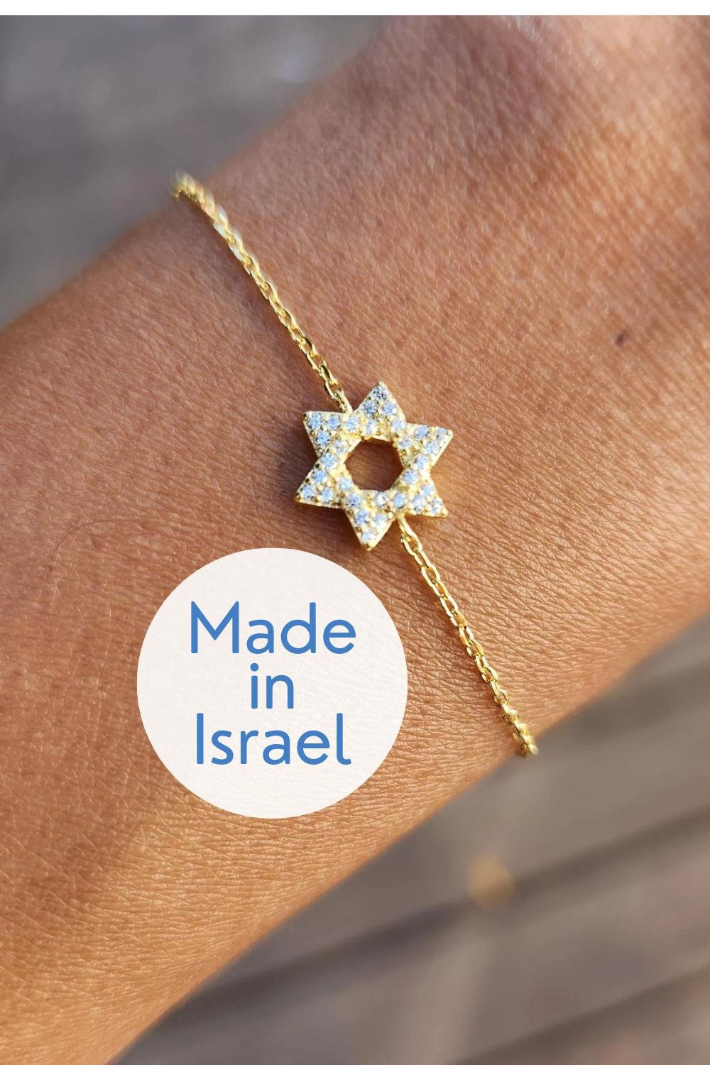 צמיד מגן דוד CZ מגן דוד