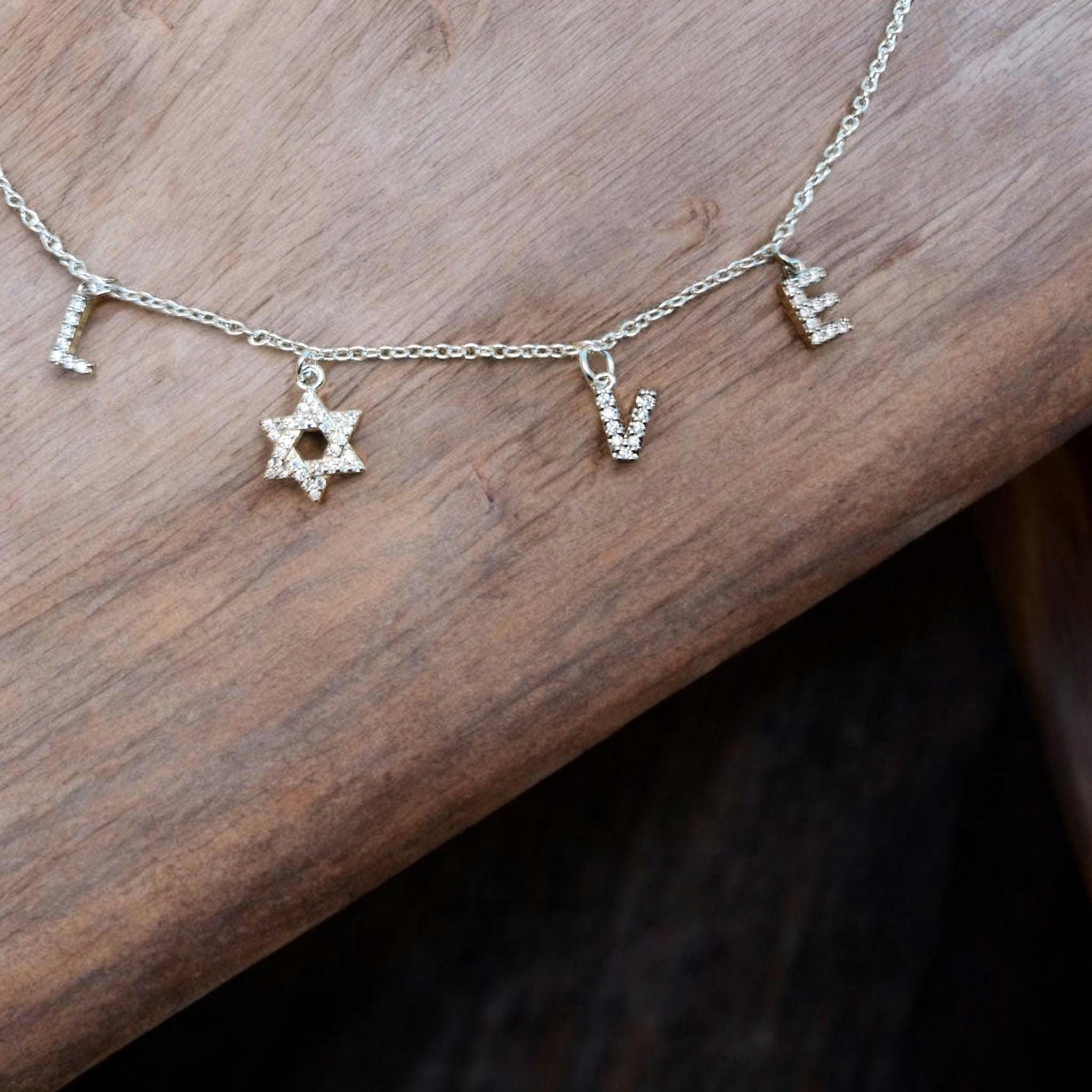 שרשרת מגן דוד של CZ LOVE